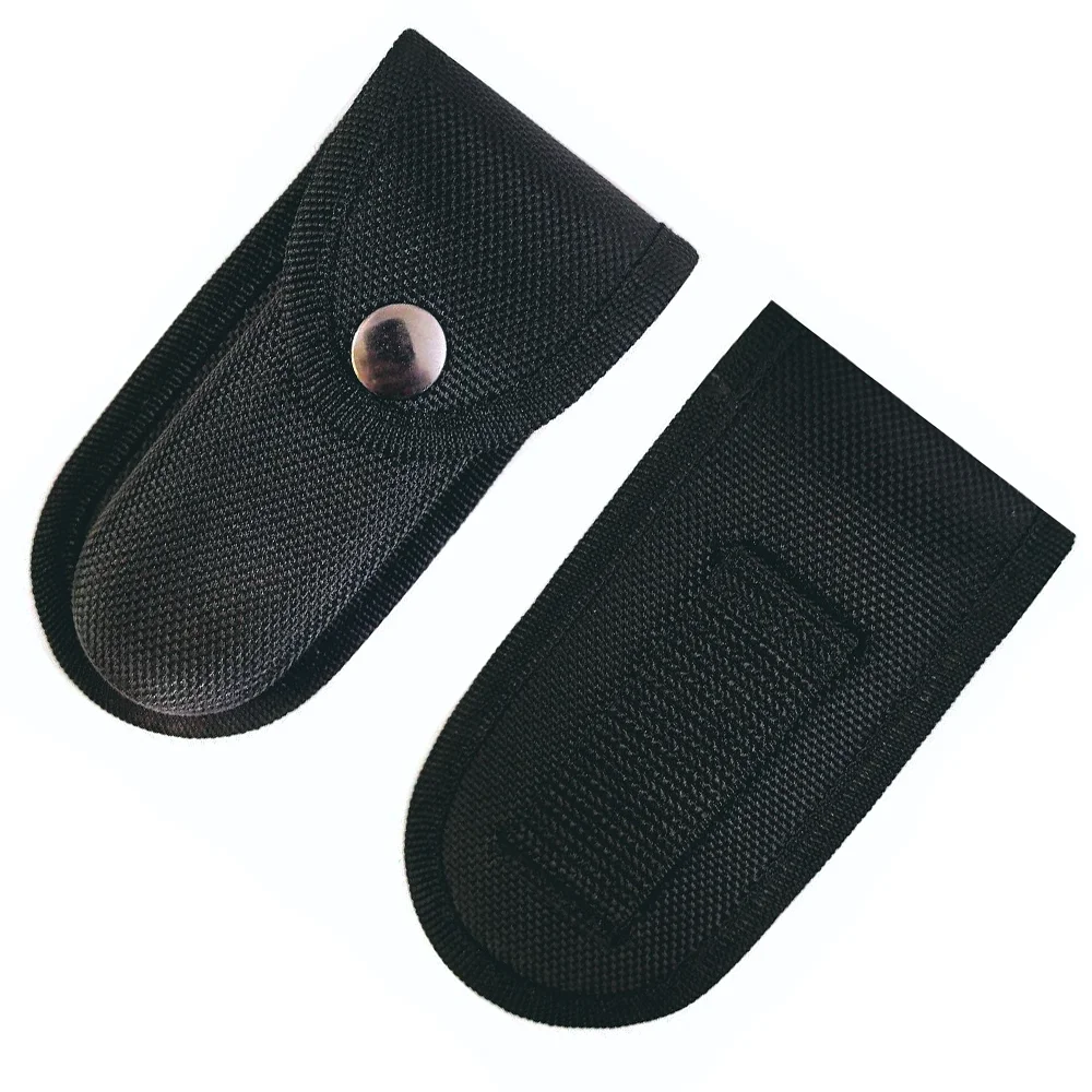 Edc Everyday Carry Knives - Funda de nailon negra grande de