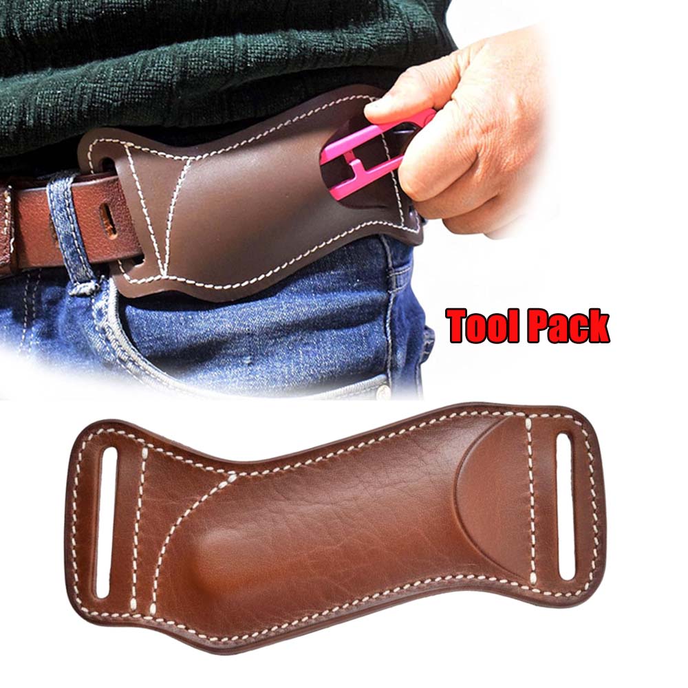 Leather Edc. Carry Pouch - Funda táctica para cuchillo EDC de