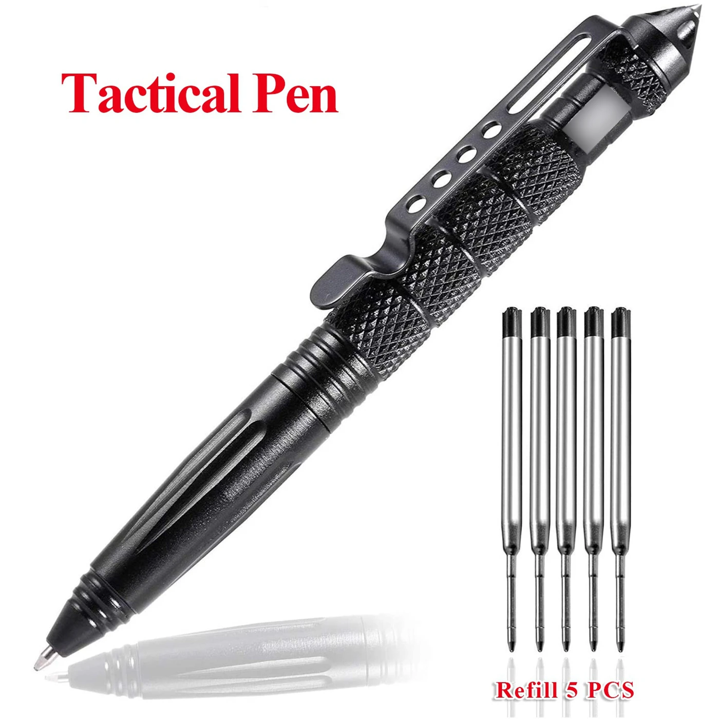 Pen Tactical Glass - Bolígrafo táctico portátil, bolígrafo de autodefensa,