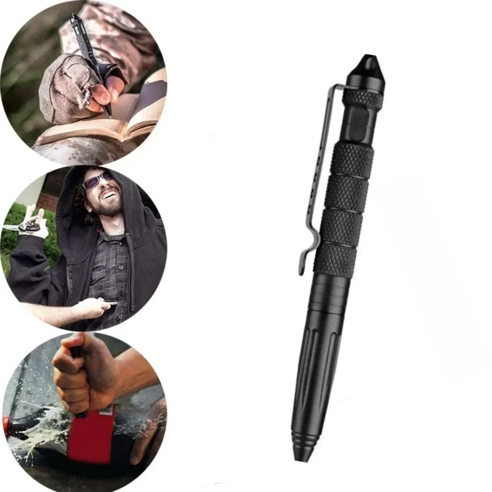 Pen Tactical Glass - Bolígrafo Táctico Multifuncional de Acero de