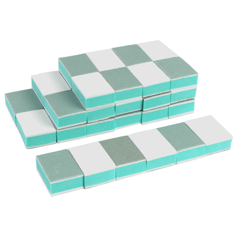 Nail File Titanium - 50/100 Piezas Mini Bloques Pulidores de