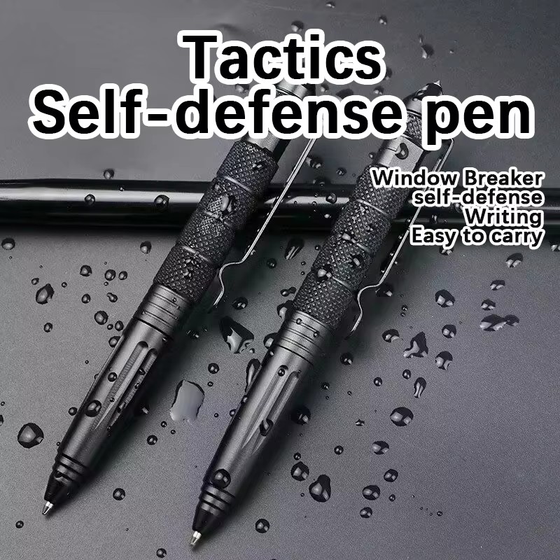 Pen Tactical Glass - Bolígrafo táctico multifunción de aleación de