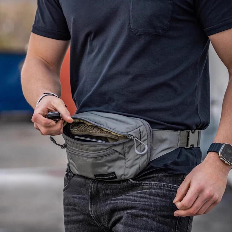 Edc Carry Fanny Pack - Riñonera para hombre con correa ajustable,