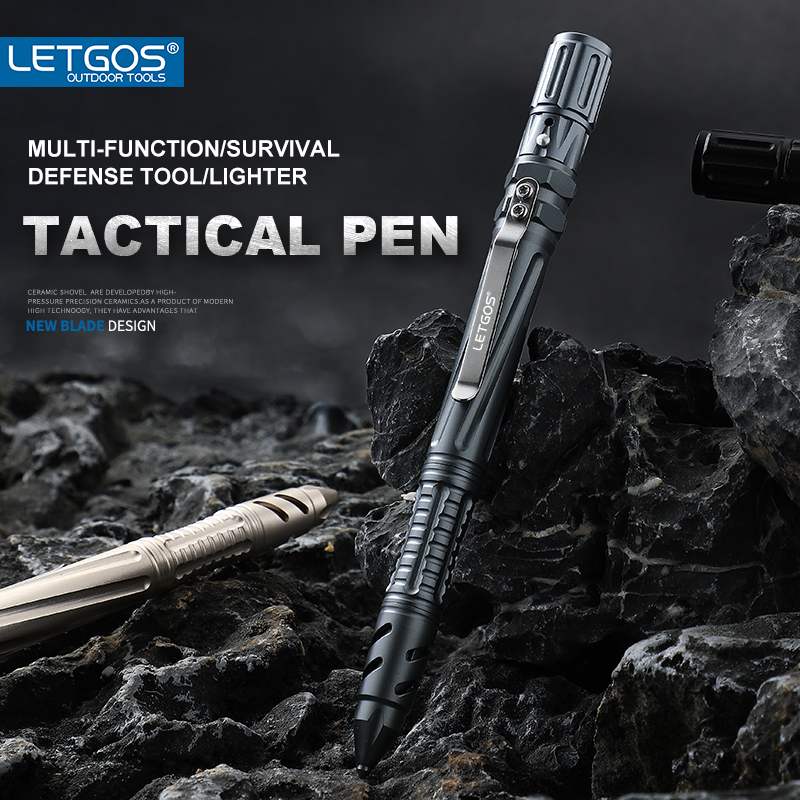 Pen Tactical Glass - Bolígrafo Táctico de Acero de Tungsteno