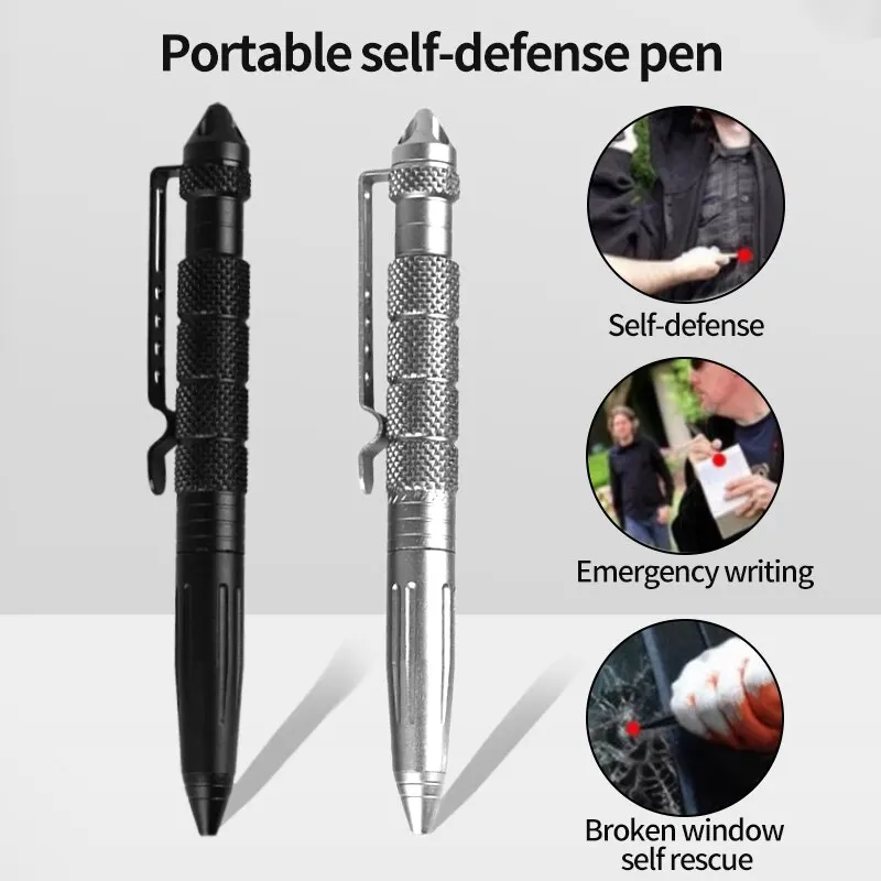 Pen Tactical Glass - Bolígrafo Táctico Multifuncional, Defensa Personal, Supervivencia