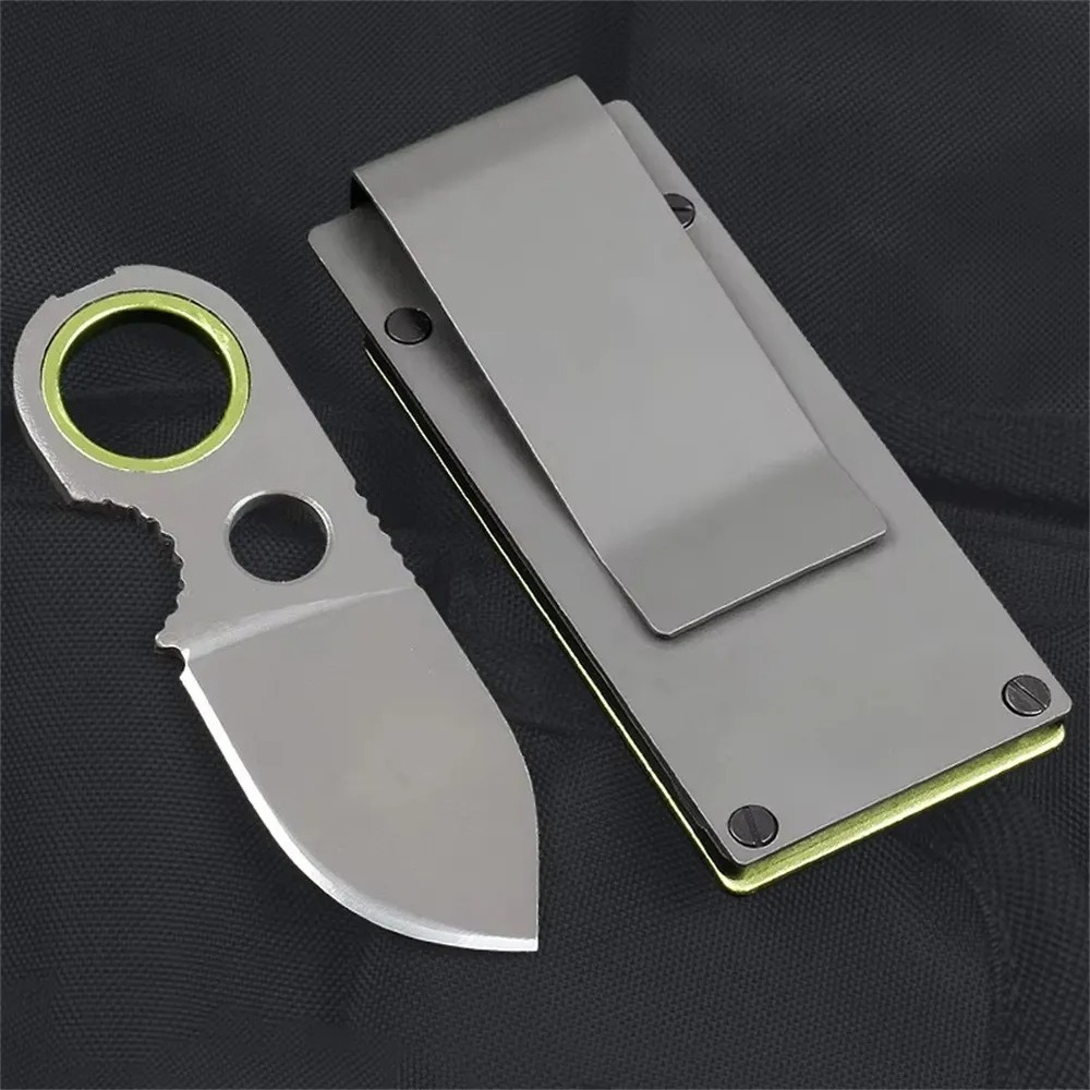 Edc Pocket Carry Fixed Blade - Mini Cuchillo de Anillo EDC con