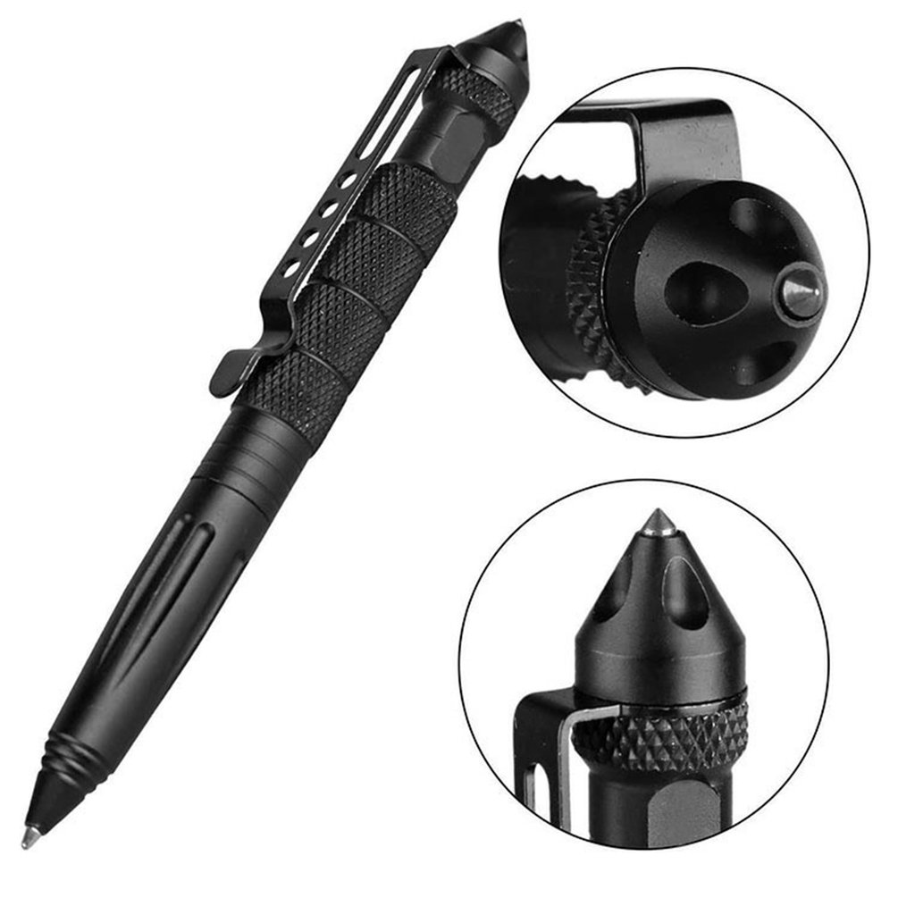 Pen Tactical Glass - Bolígrafo táctico militar de Metal de