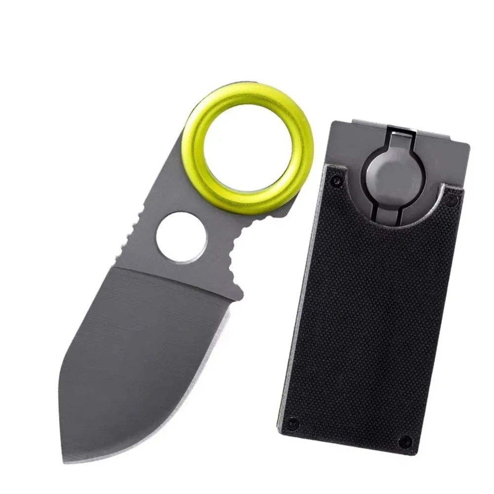 Edc Pocket Carry Fixed Blade - Mini Cuchillo de Anillo EDC de