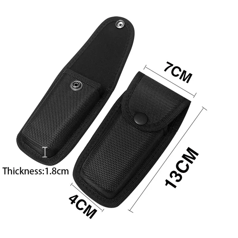 Funda de nailon negra grande d - Edc Everyday Carry Knives reseña y precio