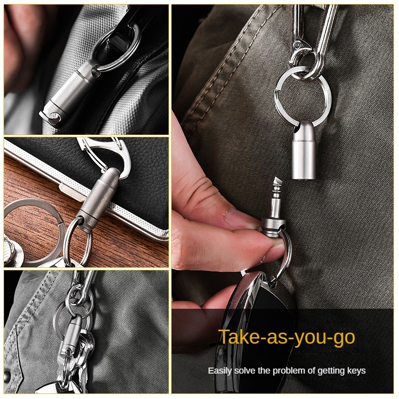 Llavero Giratorio de Titanio P - Edc Deep Carry reseña y precio