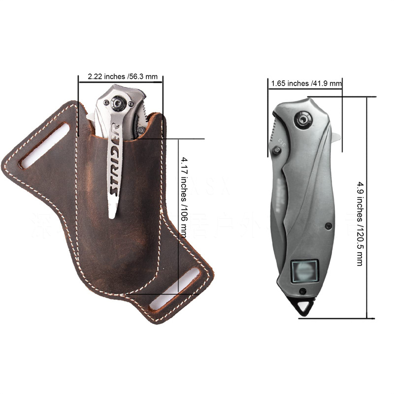 Fundas para cuchillos de cuero - Edc Everyday Carry Knives reseña y precio