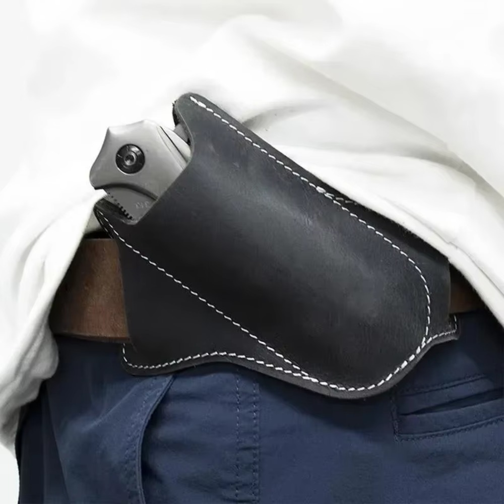Funda de cuchillo de cuero res - Edc Carry Belt Leather reseña y precio