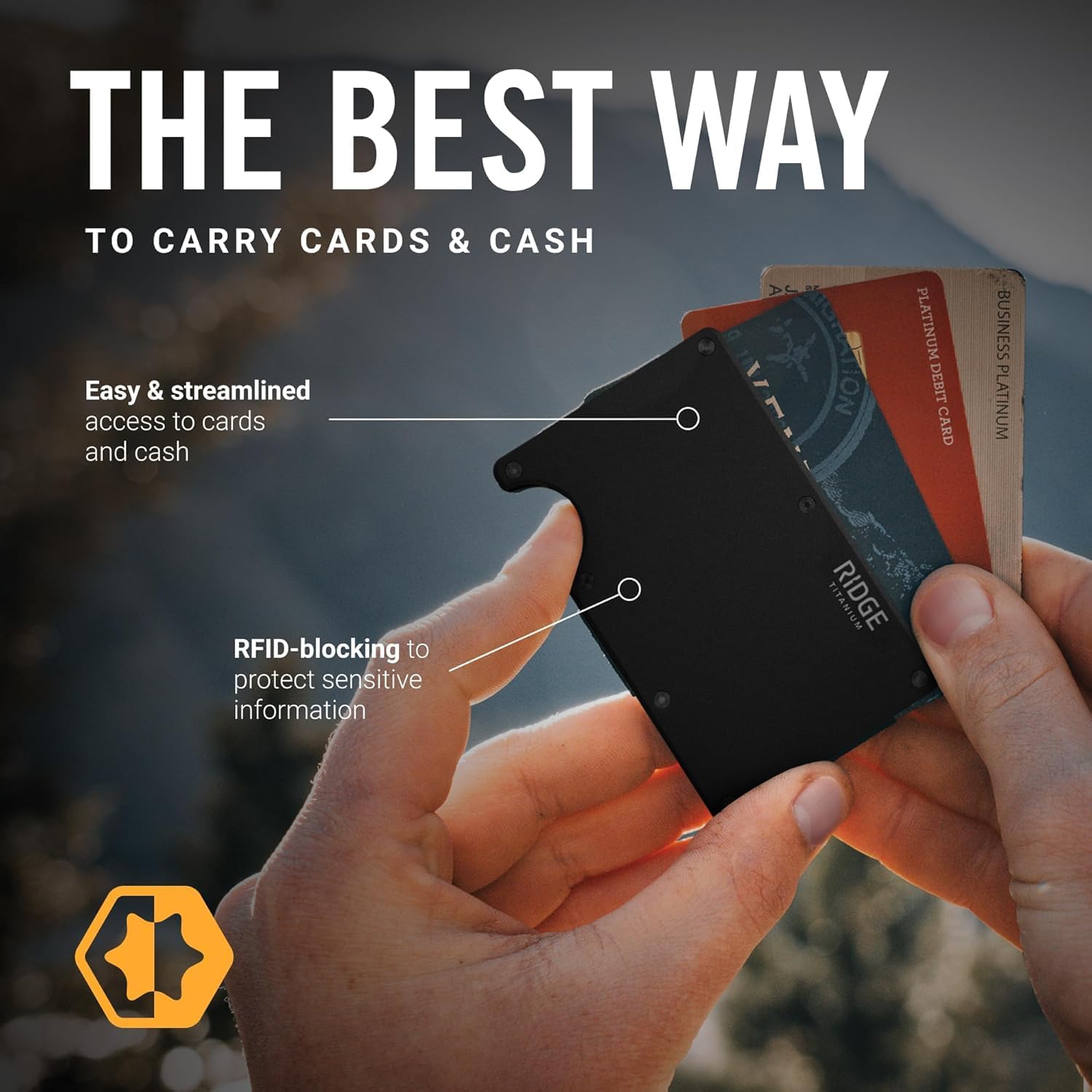 Cartera The Ridge para Hombre, - Wallet Slim Titanium reseña y precio