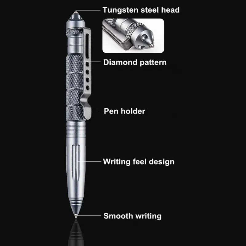 Bolígrafo táctico militar mult - Pen Tactical Glass reseña y precio
