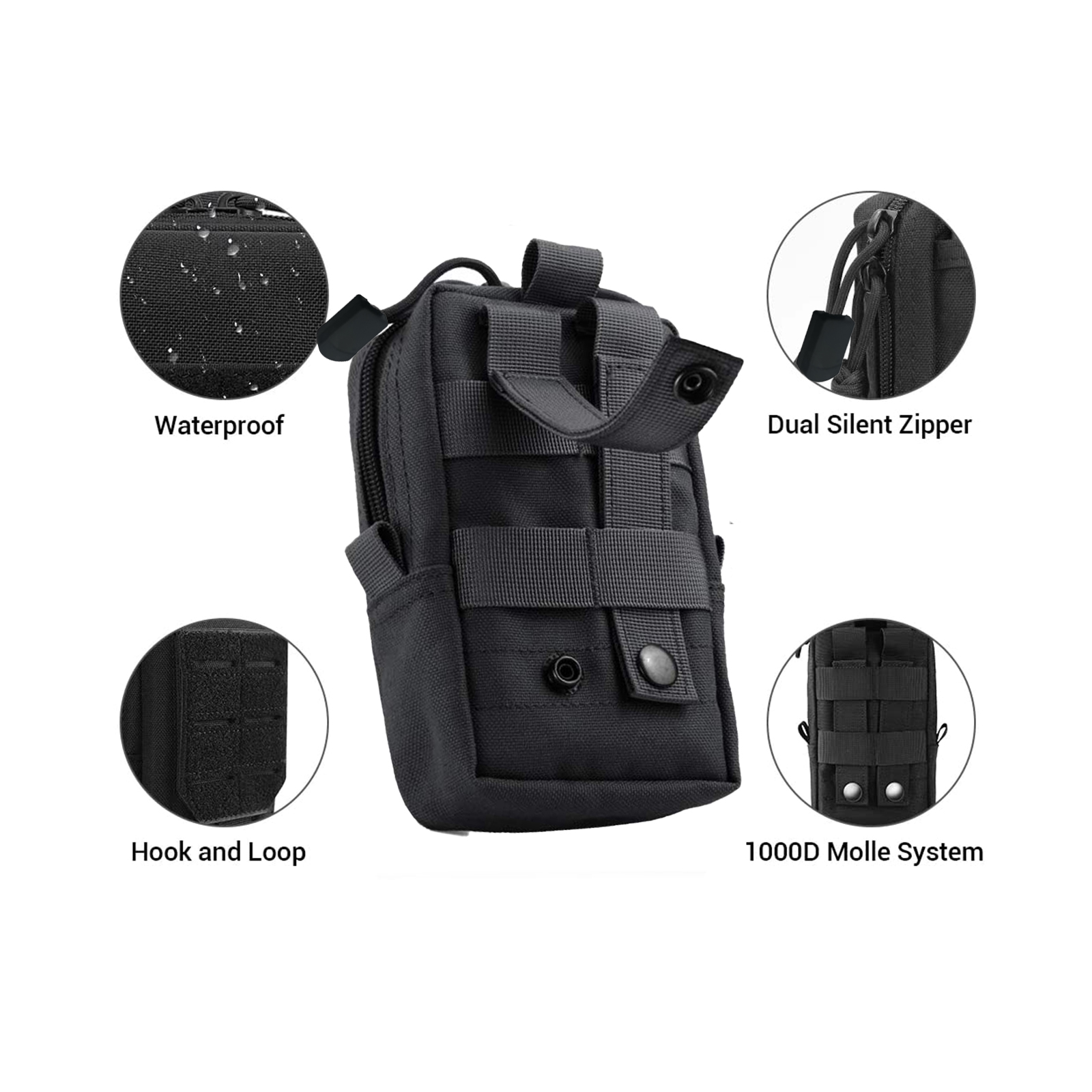 Bolsa táctica Molle, riñonera  - Edc Carry Pack reseña y precio