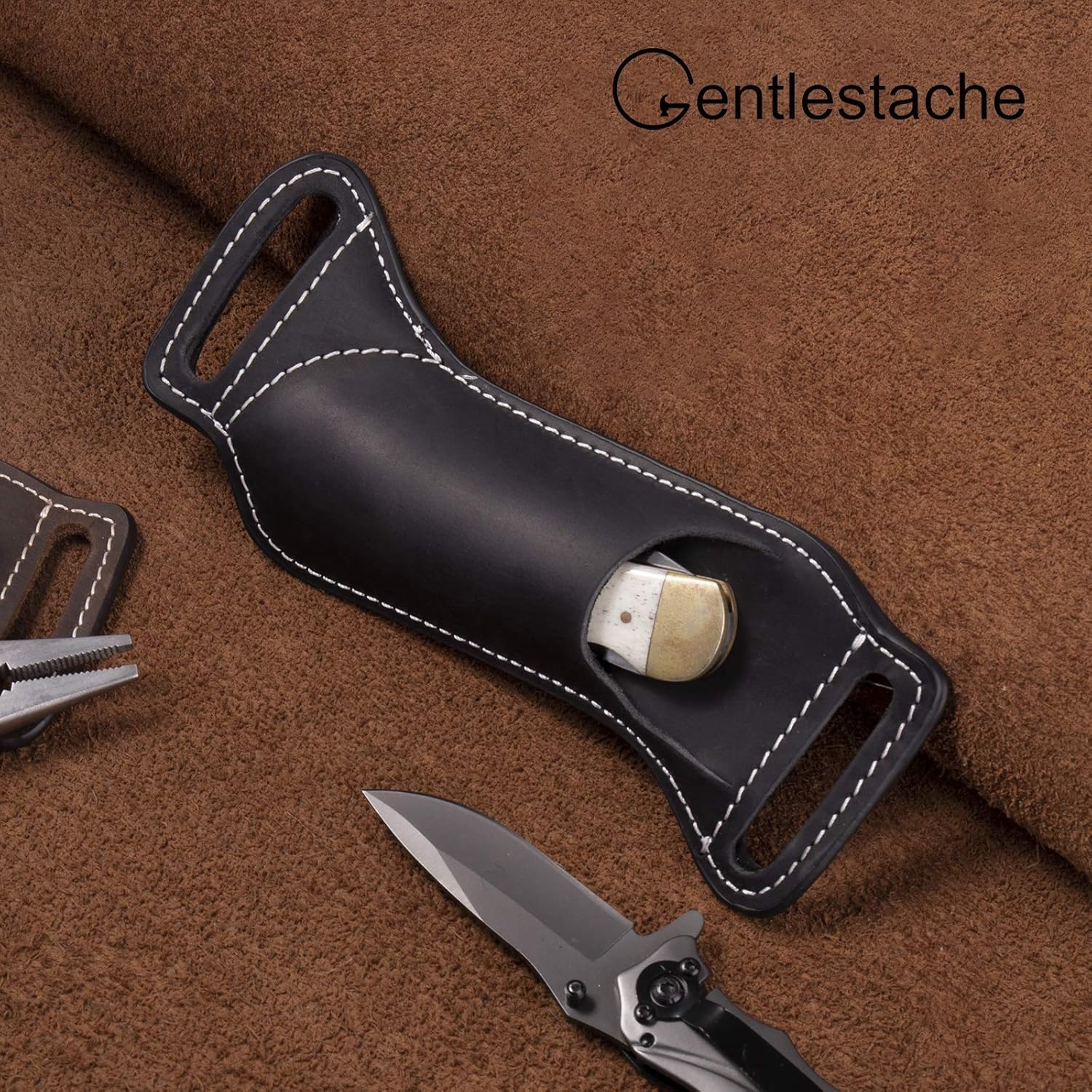 Funda para Cuchillo Plegable d - Leather Edc. Carry Pouch reseña y precio