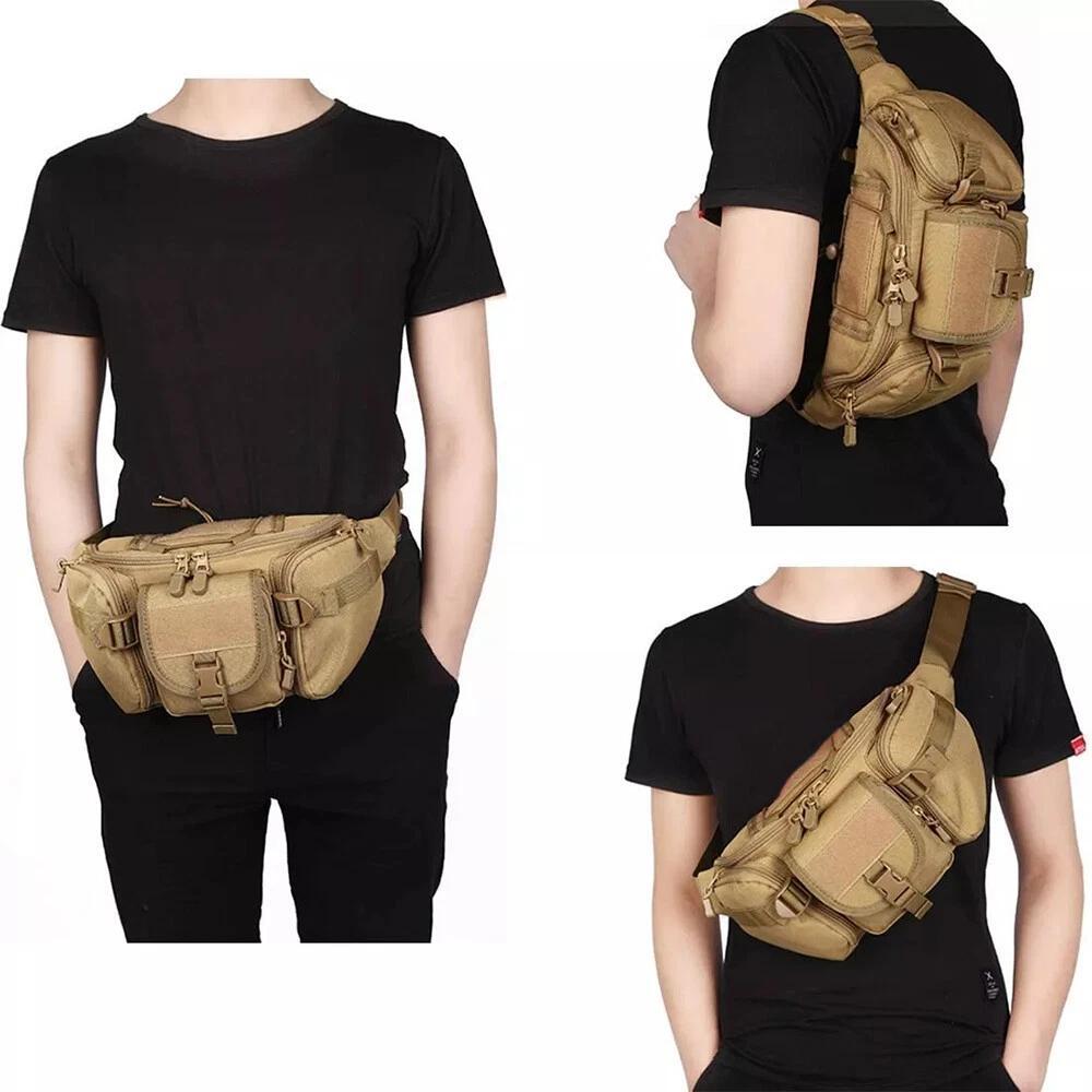 Riñonera táctica para hombre,  - Edc Carry Fanny Pack reseña y precio