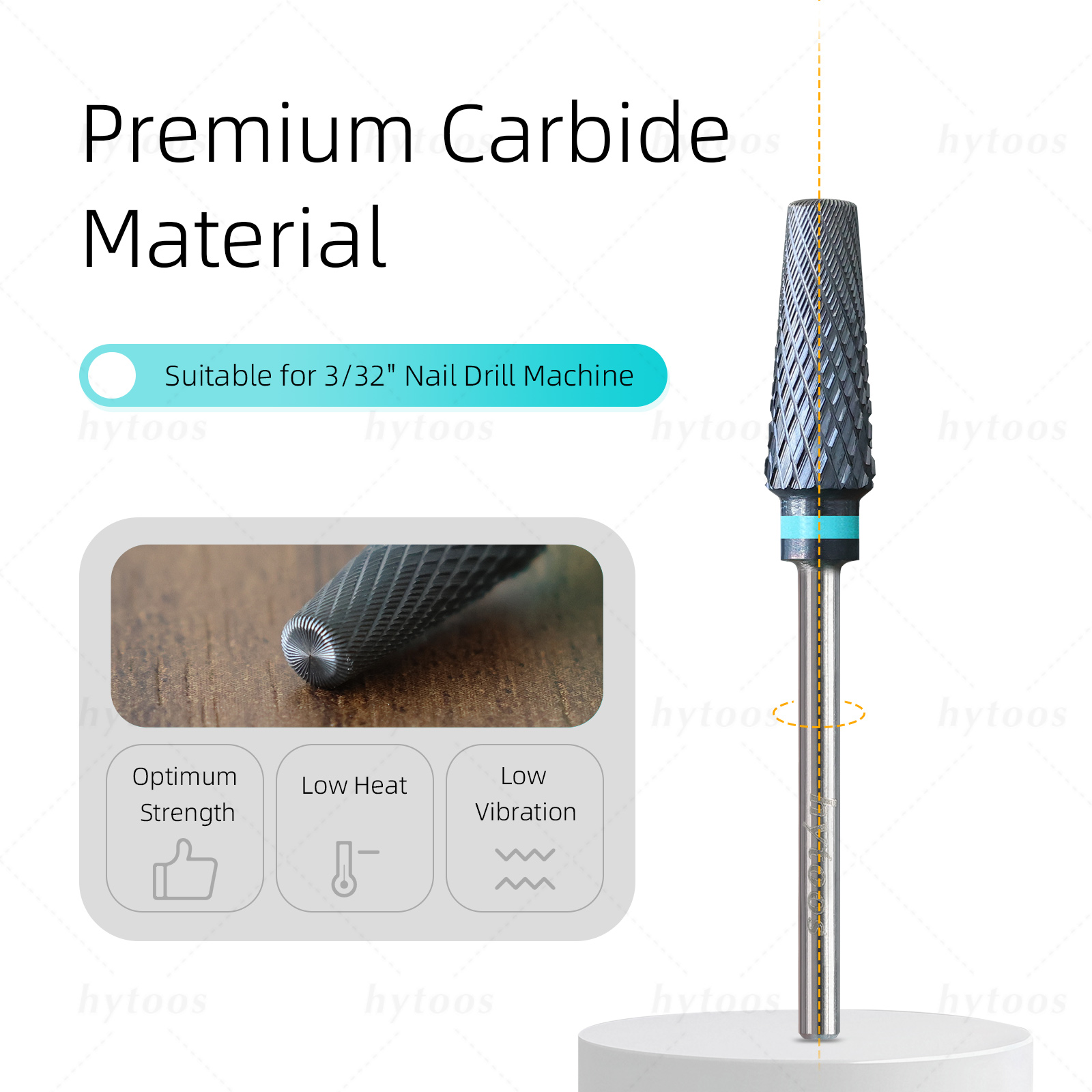 HYTOOS Safety 5 en 1 Pro Broca - Nail File Titanium reseña y precio