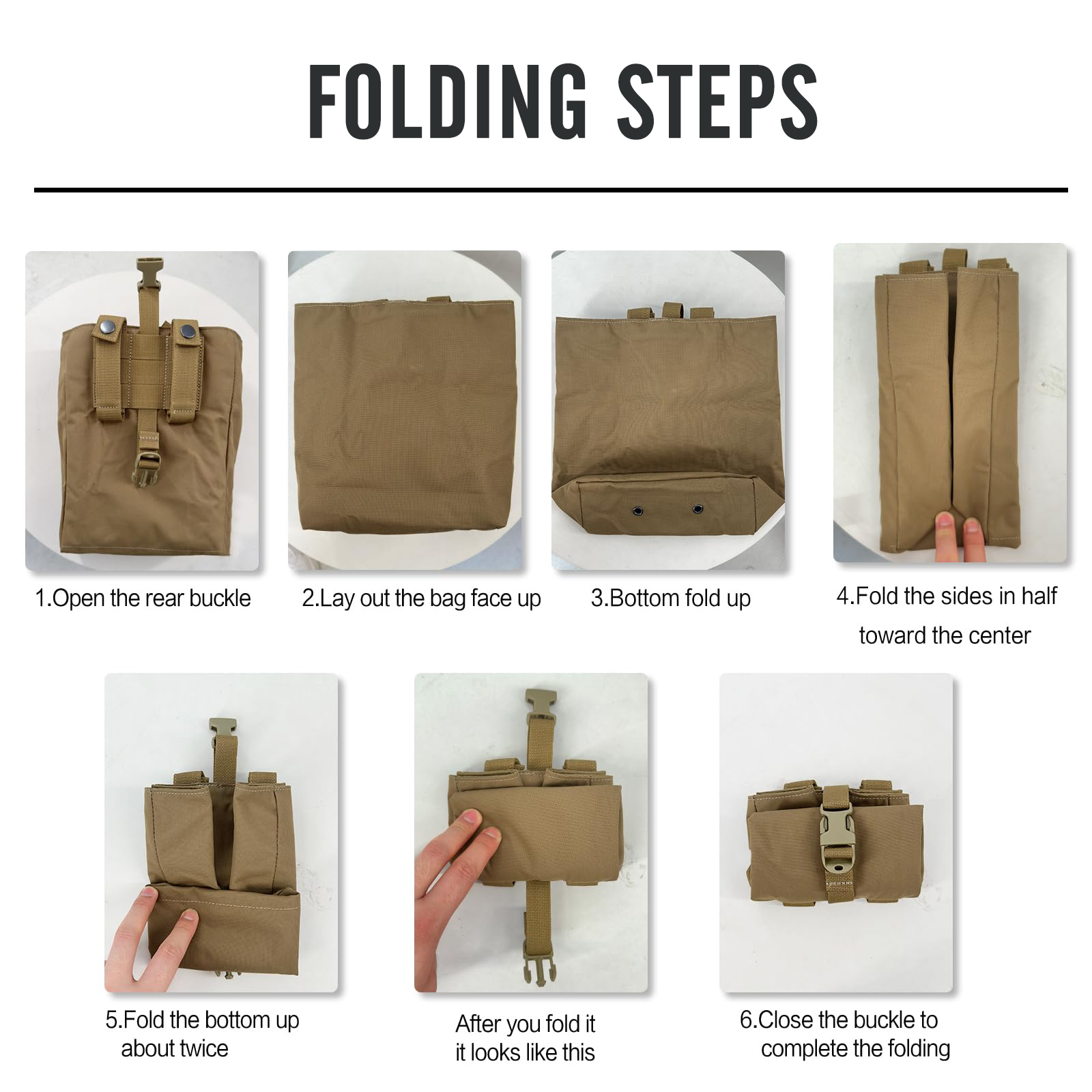 Nueva bolsa plegable Molle par - Edc Carry Holster reseña y precio
