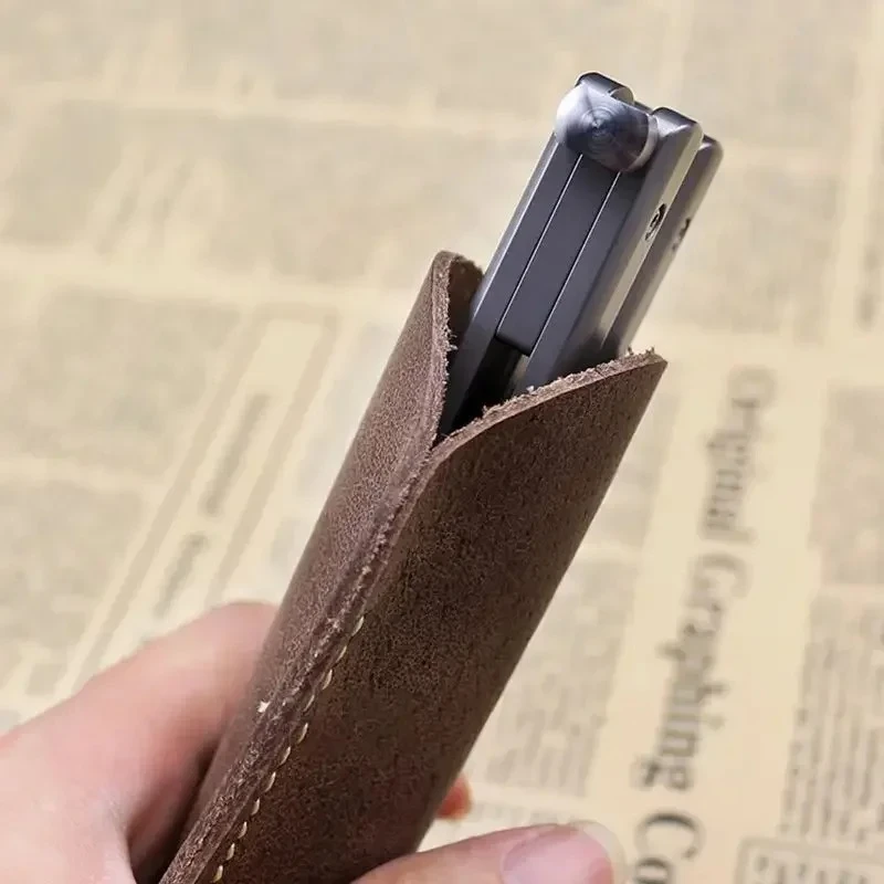 Funda de cuero para cuchillo p - Edc Pocket Carry Fixed Blade reseña y precio