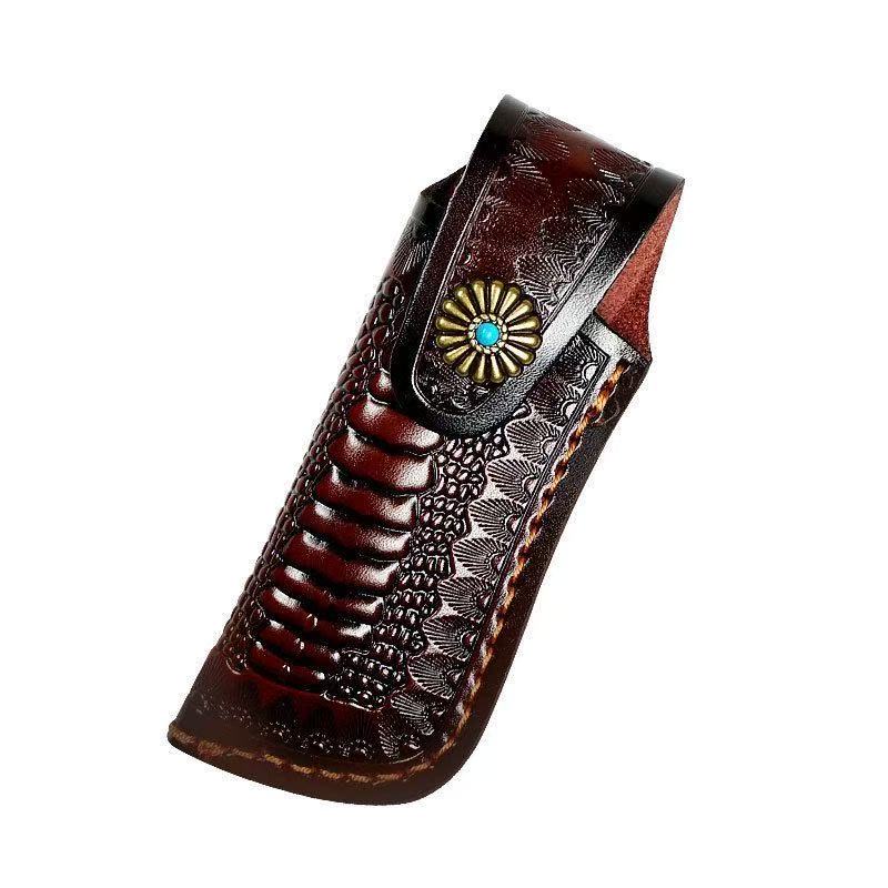 Funda de cuero para navaja de  - Edc Everyday Carry Knives reseña y precio
