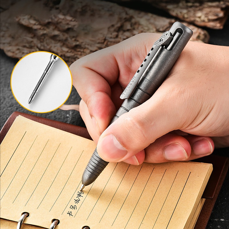 Bolígrafo táctico de titanio E - Pen Tactical Glass reseña y precio