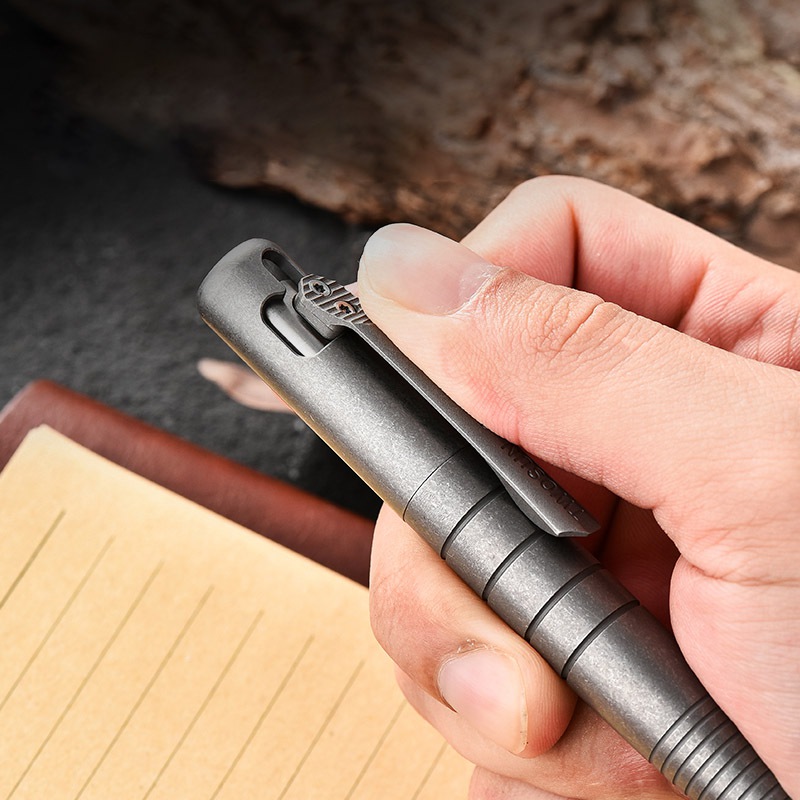 Bolígrafo táctico de titanio E - Pen Tactical Glass reseña y precio