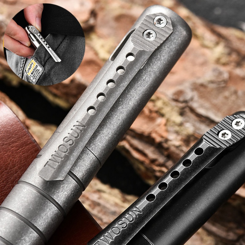 Bolígrafo táctico de titanio E - Pen Tactical Glass reseña y precio