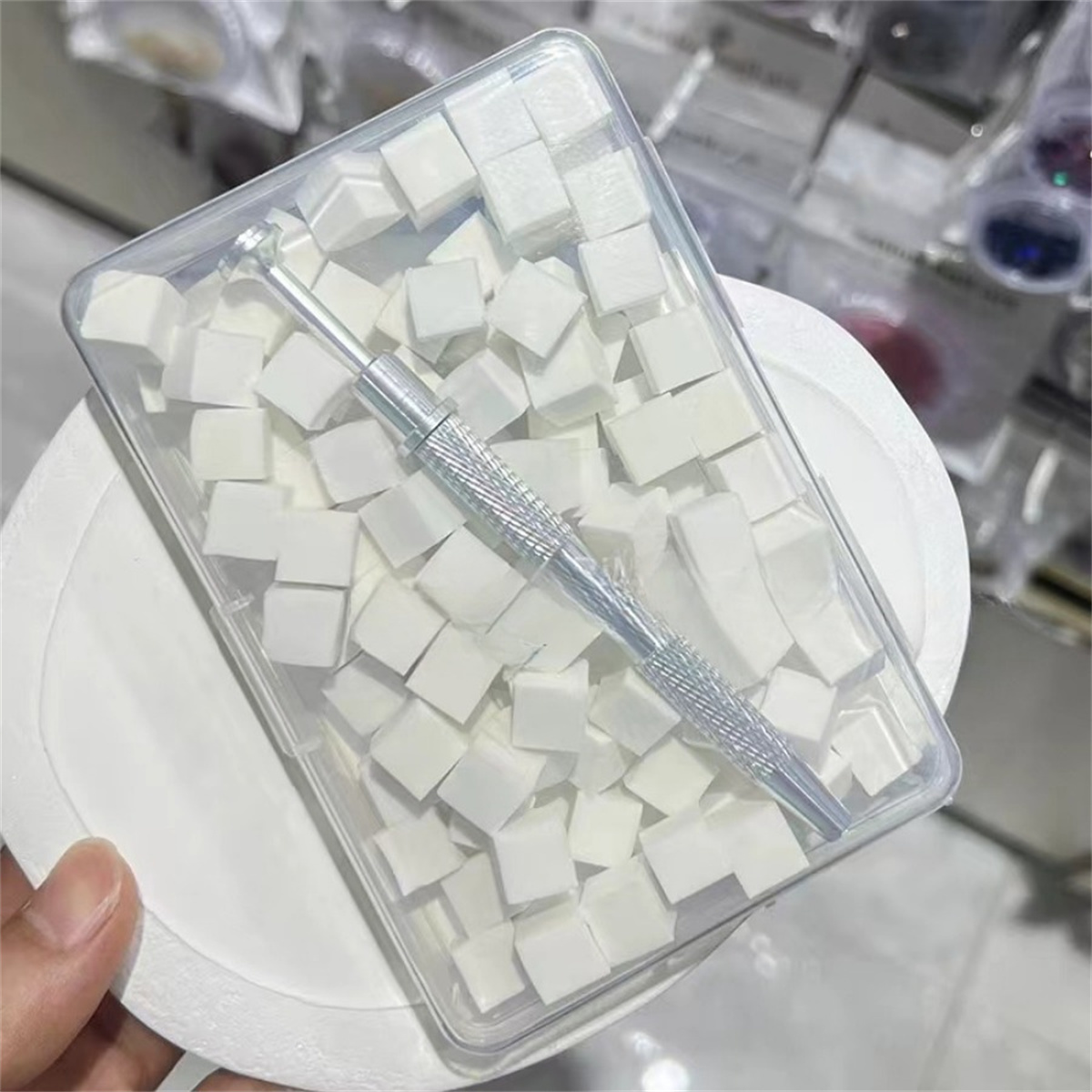 1 set de 100 unidades de algod - Nail File Titanium reseña y precio