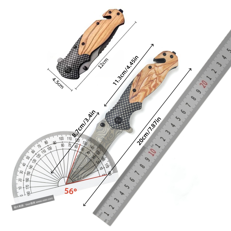 Navaja Plegable con Patrón Dam - Edc Carry Pocket Knife reseña y precio